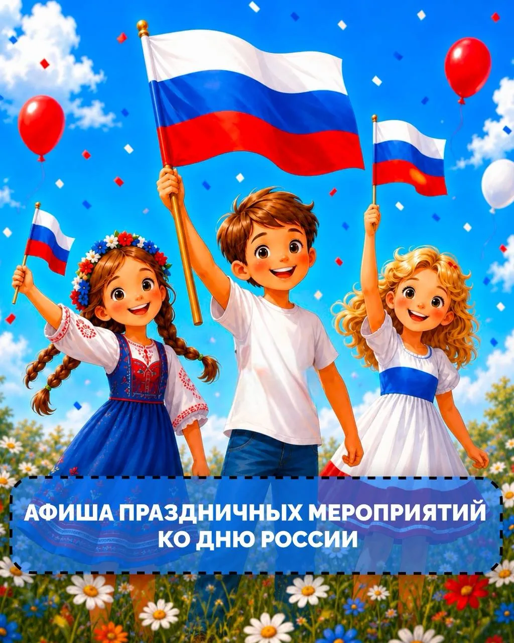 🇷🇺 Поднятие флага, концерты в парках и автопробег