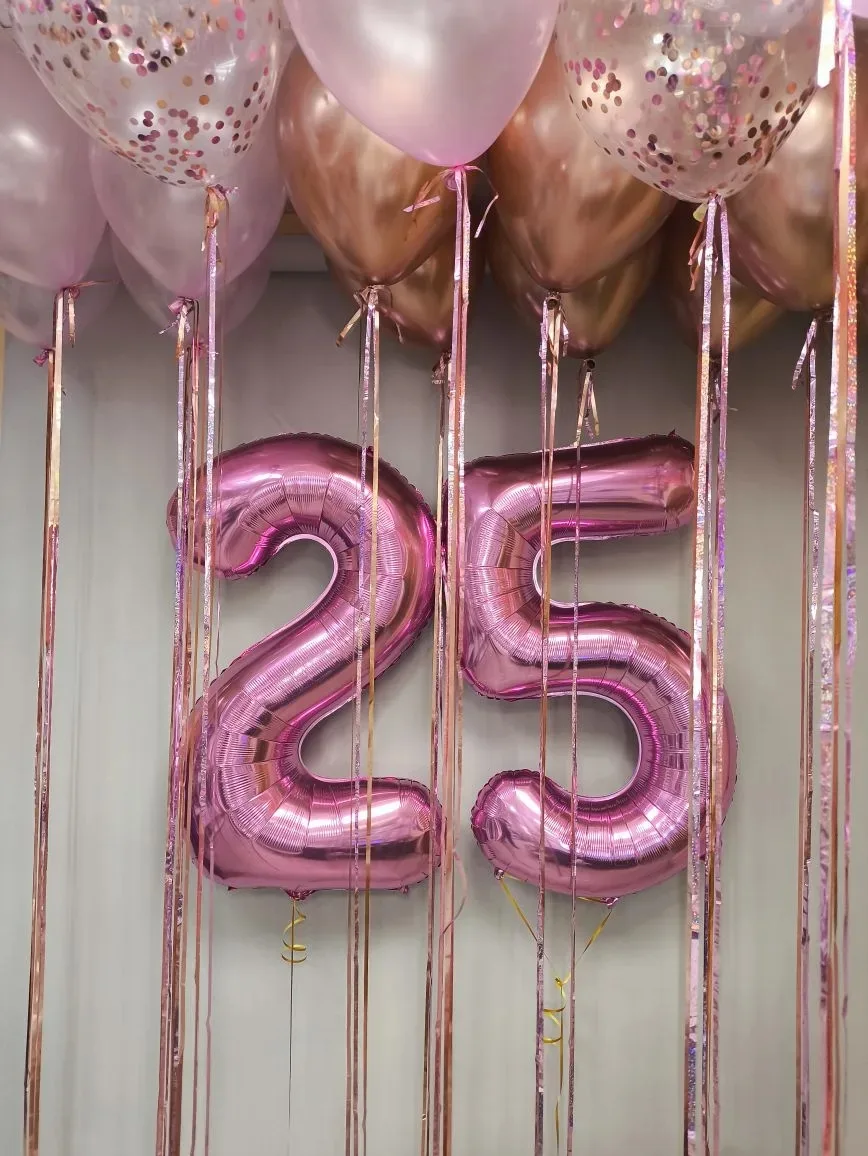 🎈Шары цифры 2 шт
🎈Шары с конфетти и с дождиком 5 шт
🎈Шары Хром и с дождиком 10 шт
🎈Шары пастель 