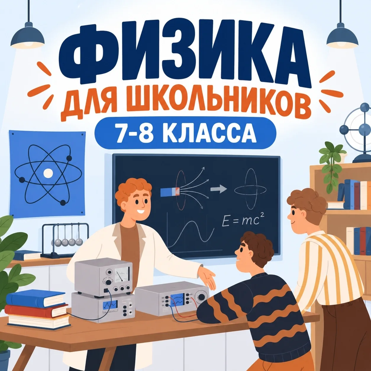 ПРИГЛАШАЕМ ШКОЛЬНИКОВ 7-8 классов на занятия ФИЗИКОЙ