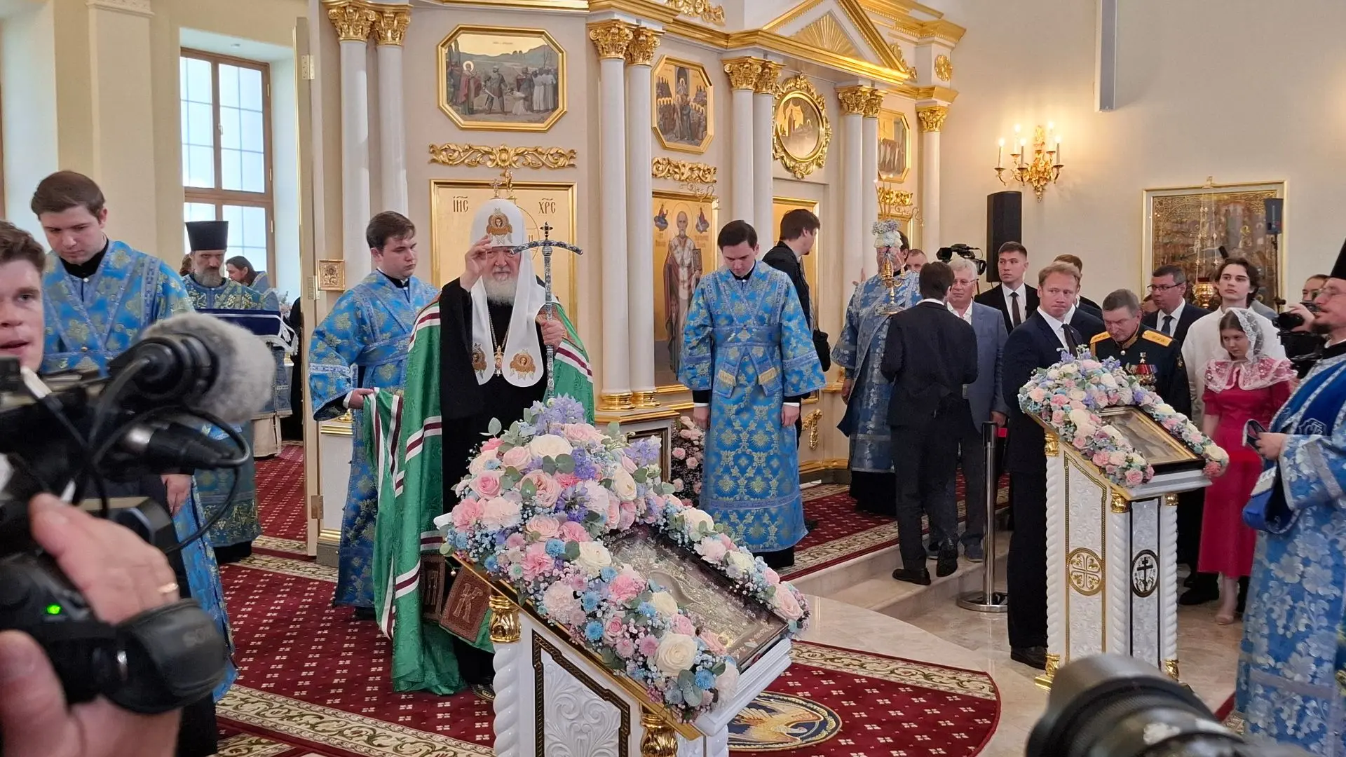 Патриарх Кирилл освятил отреставрированный храм Николы Тульского в Казани 
 
Сегодня, в день почитан