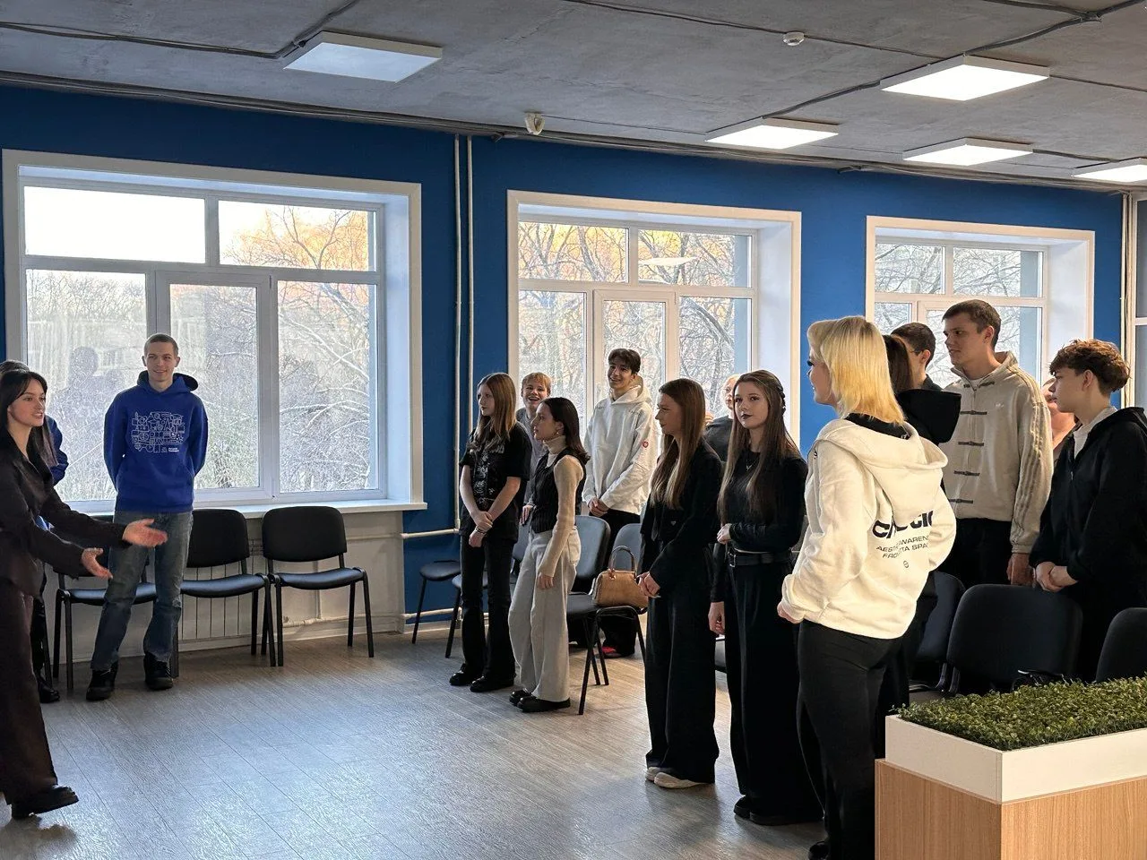 Вчера ученики 9-х классов нашей школы приняли участие во Всероссийской акции «Шаг в студенчество», п