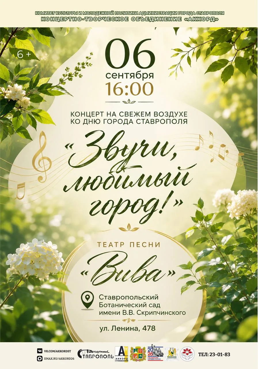 🎶 Концерт «Звучи, любимый город!»