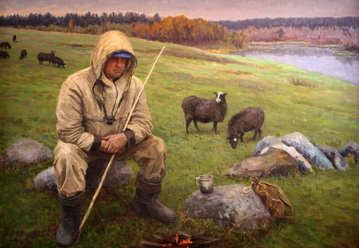 Художник Филиппов Владимир Викторович "Пастух", 2012 год.