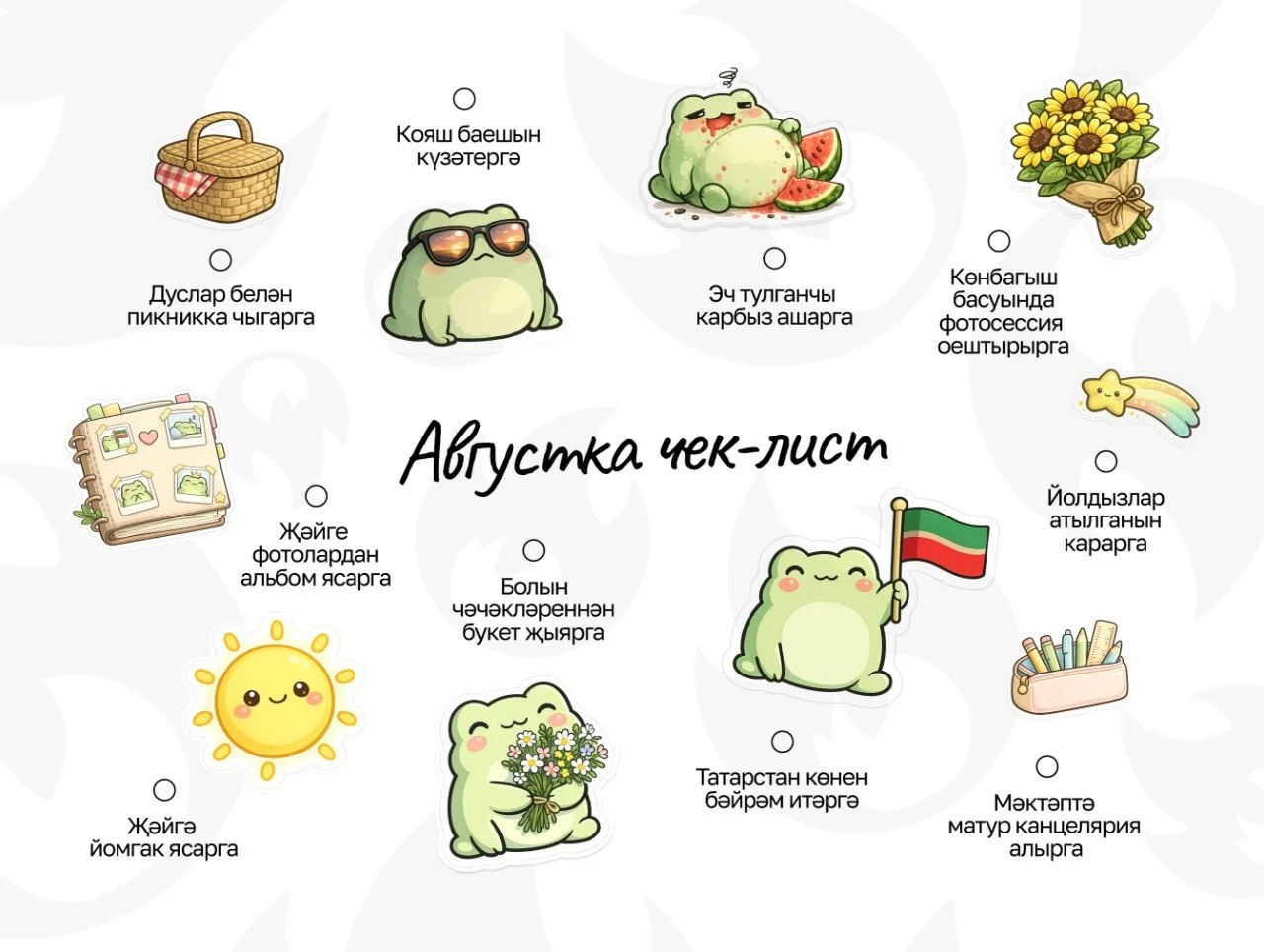 АВГУСТ АЕНА ЧЕК-ЛИСТ📝
