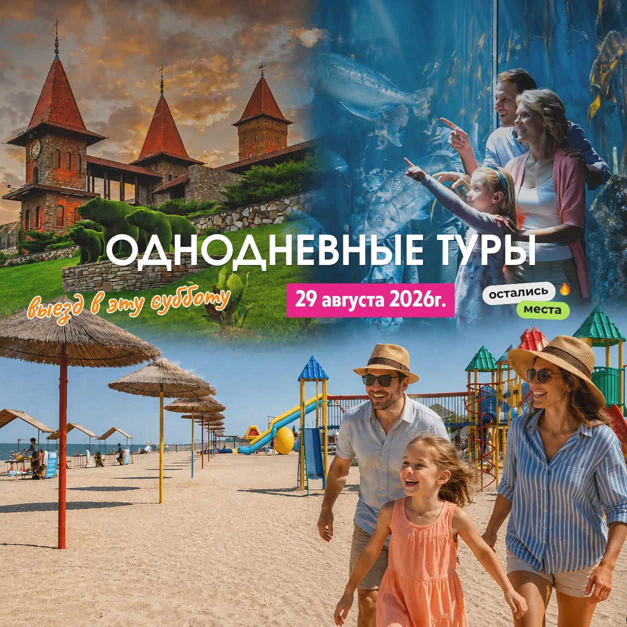 📸 Однодневные туры в эту субботу - 29.08.2026г.