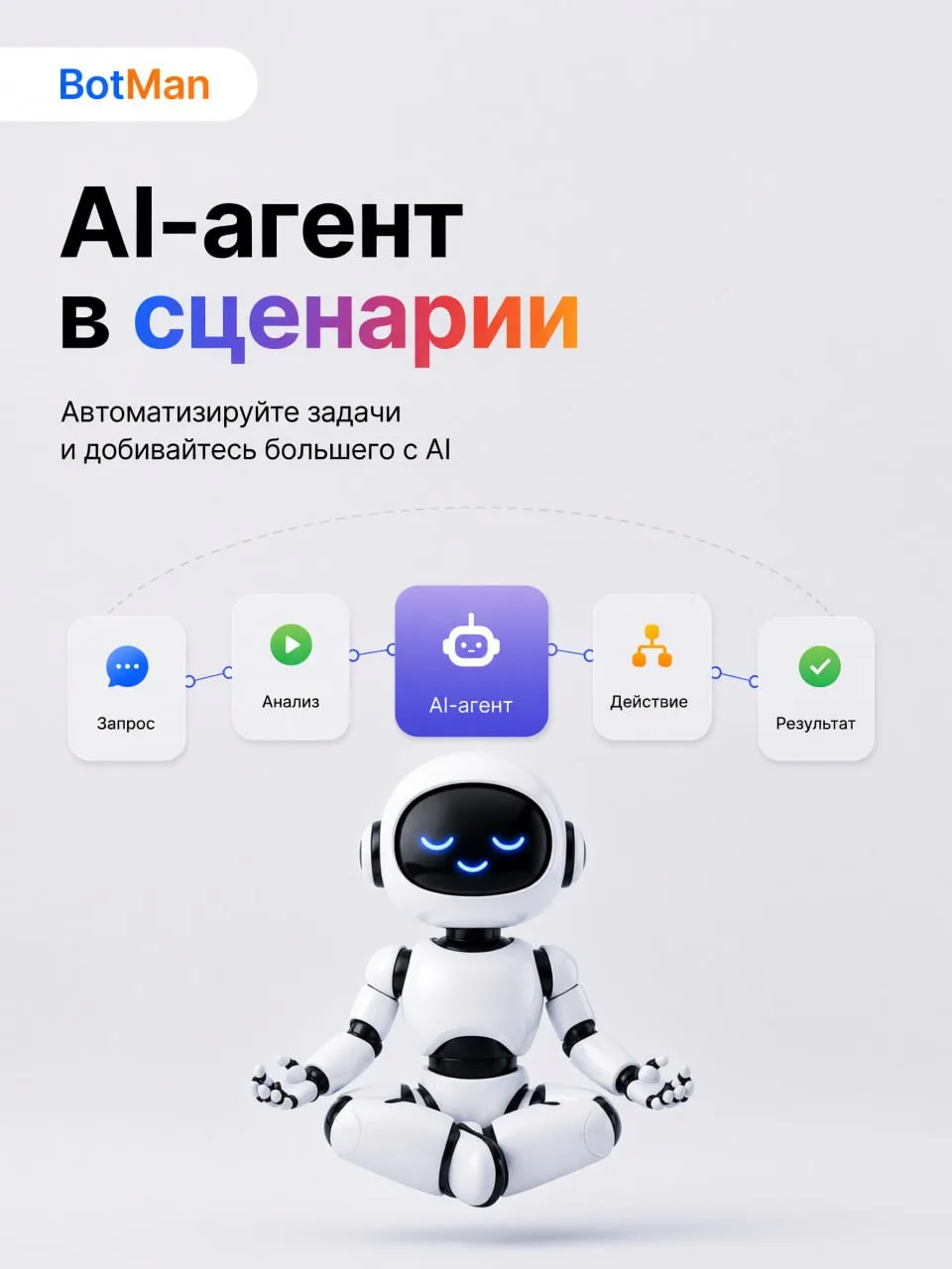 🤖 AI-агент теперь живёт прямо в сценарии — переехал с отдельной полки к вам в блок-схему!