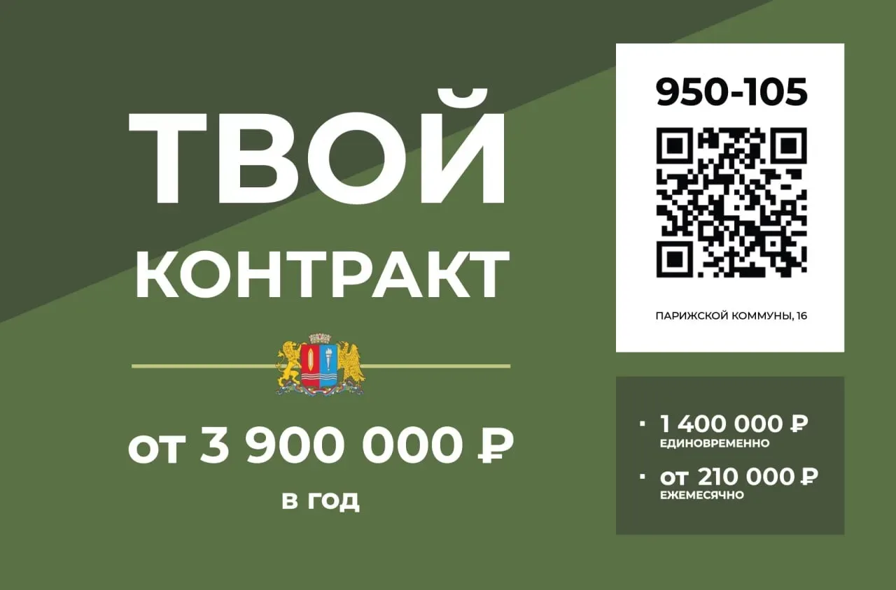 Комплекс мер поддержки контрактников и участников СВО