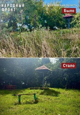 💪Жители улицы Черепичной в Орле добились покоса травы на детской площадке