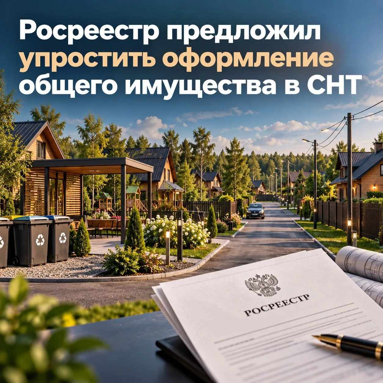 ⚡️ Росреестр предложил упростить оформление общего имущества в СНТ