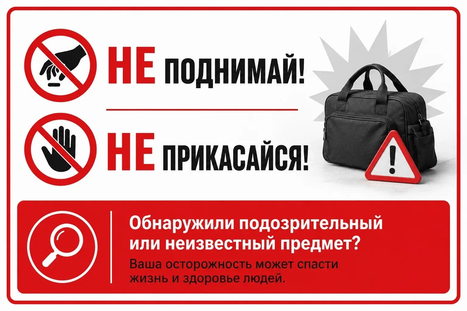 Безопасность каждого из нас во многом зависит от внимательности и ответственности