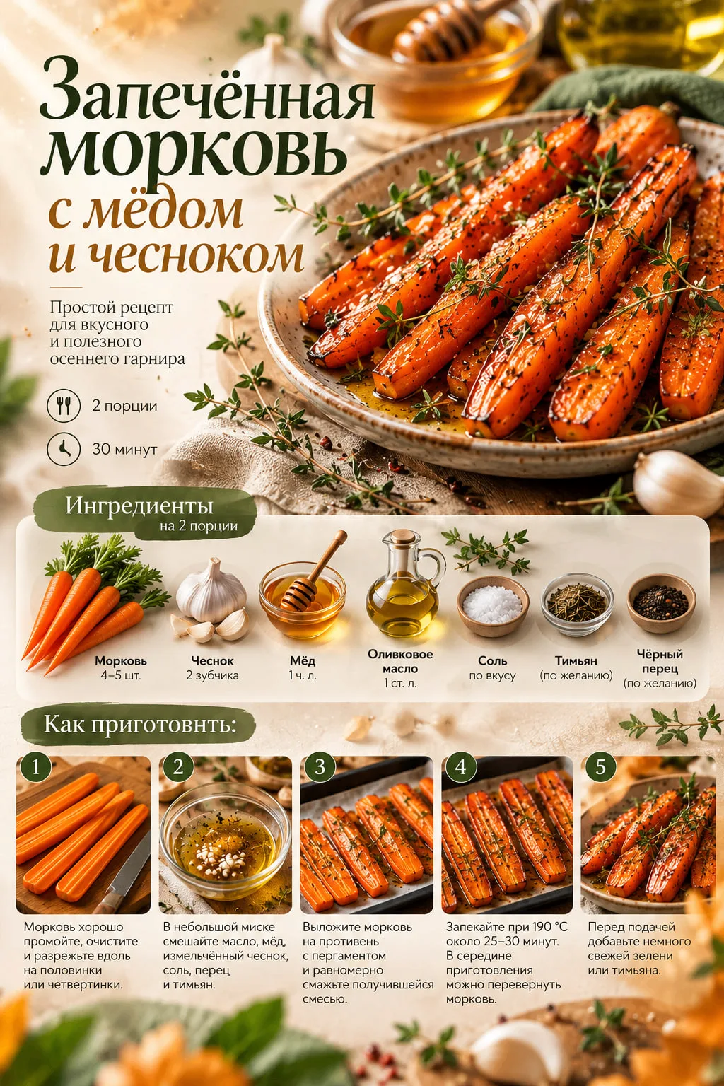 А вы знали, что обычную морковь можно превратить в осенний гарнир, который хочется есть...