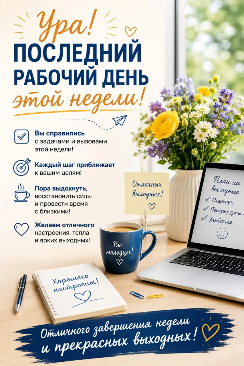 🔤🔤🔤 рабочая неделя подошла к концу!