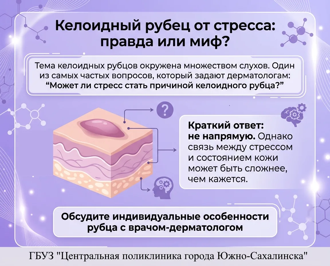 ❓ Келоидный рубец от стресса: правда или миф?