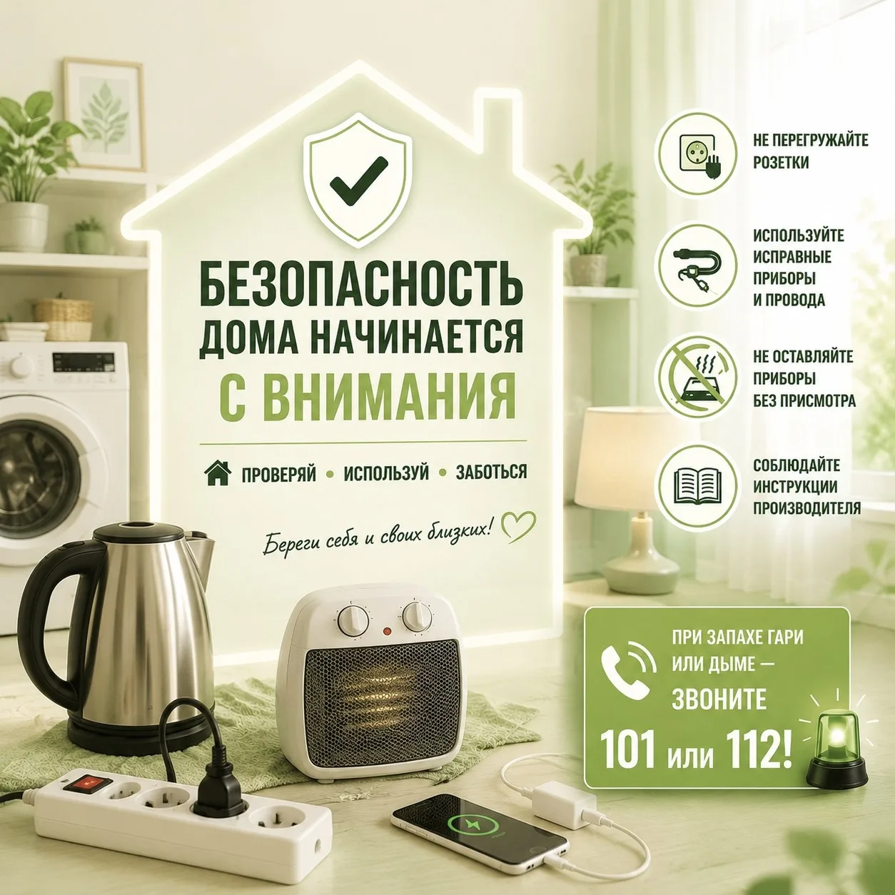 🏠Современный дом — это десятки электроприборов: чайники, зарядки, обогреватели, стирал...