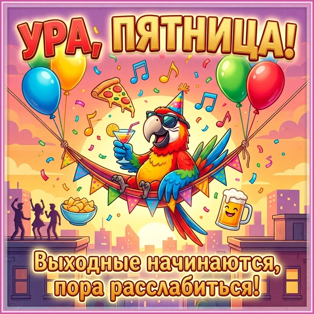 Предвкушаем выходные! 🤩 Веселой пятницы! 🥳