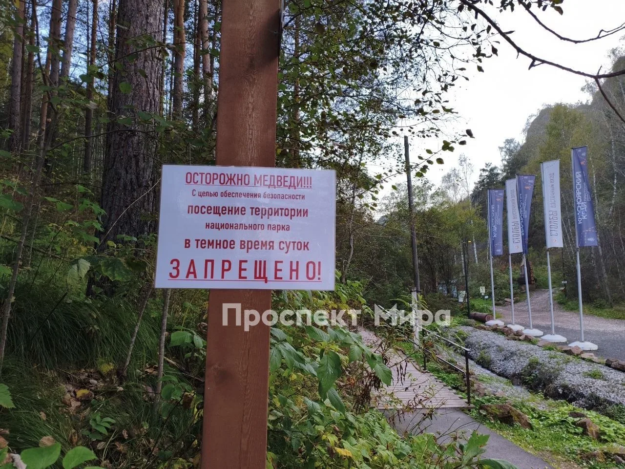 ❗️Такие таблички с предупреждением появились на всей территории Столбов