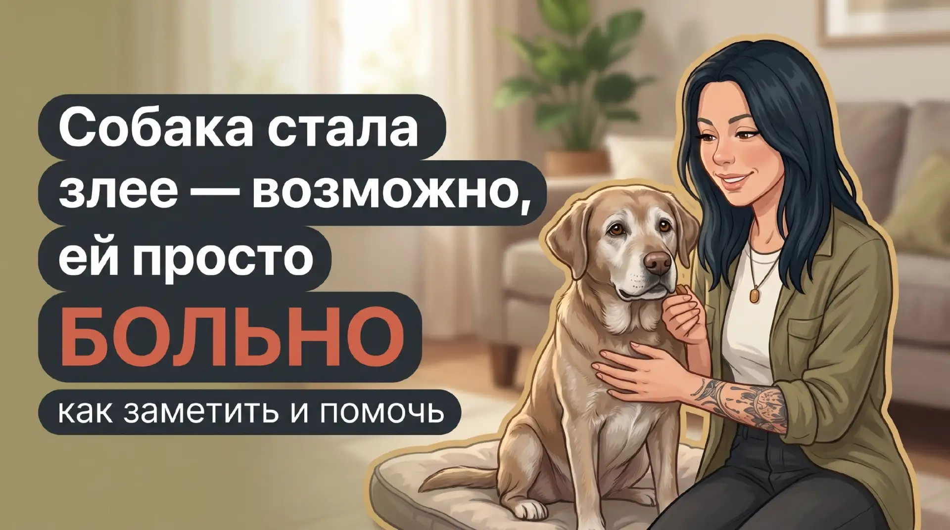 «Собака стала злее» или боль в суставах? 🐶