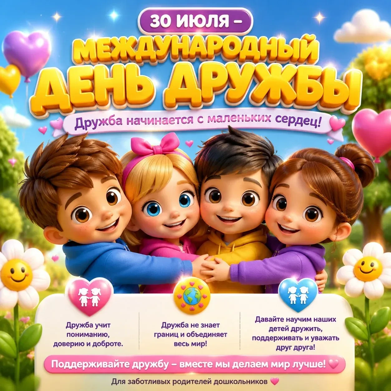 Сегодня, 30 июля, весь мир отмечает Международный день дружбы. И хотя этот праздник придумали для вс