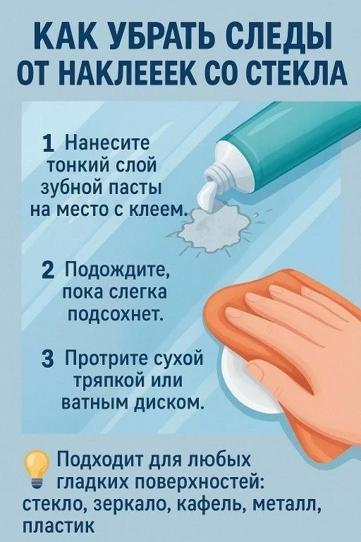✨ Как убрать следы от наклеек за 3 шага?