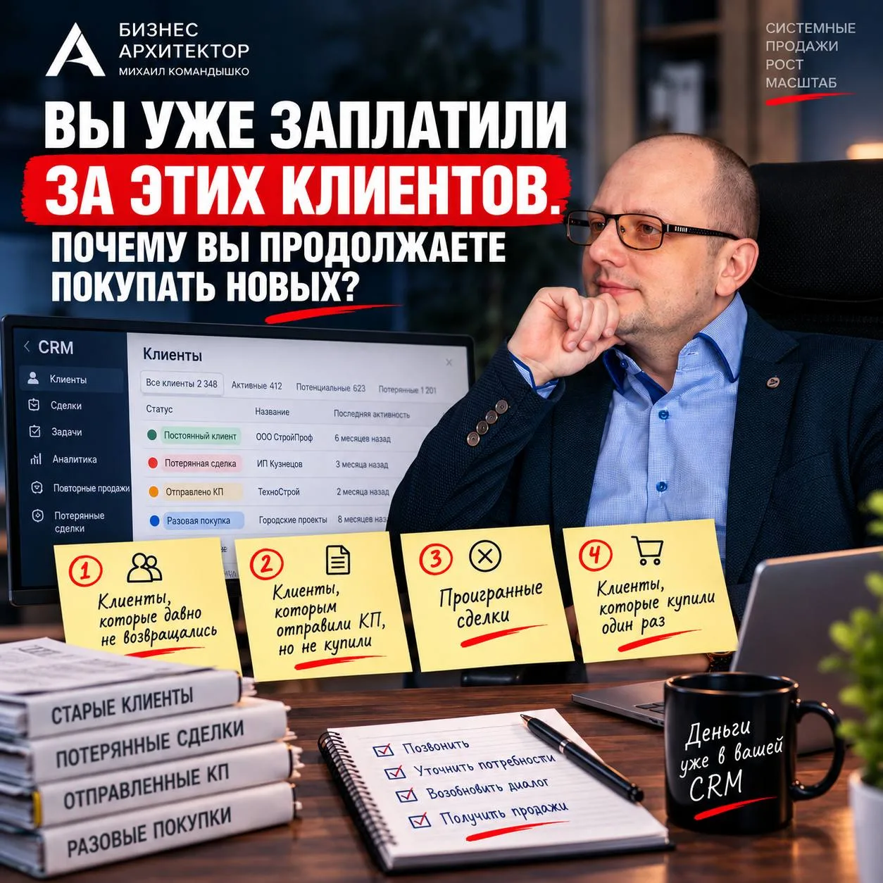 Вы уже заплатили за этих клиентов. Почему вы продолжаете покупать новых?