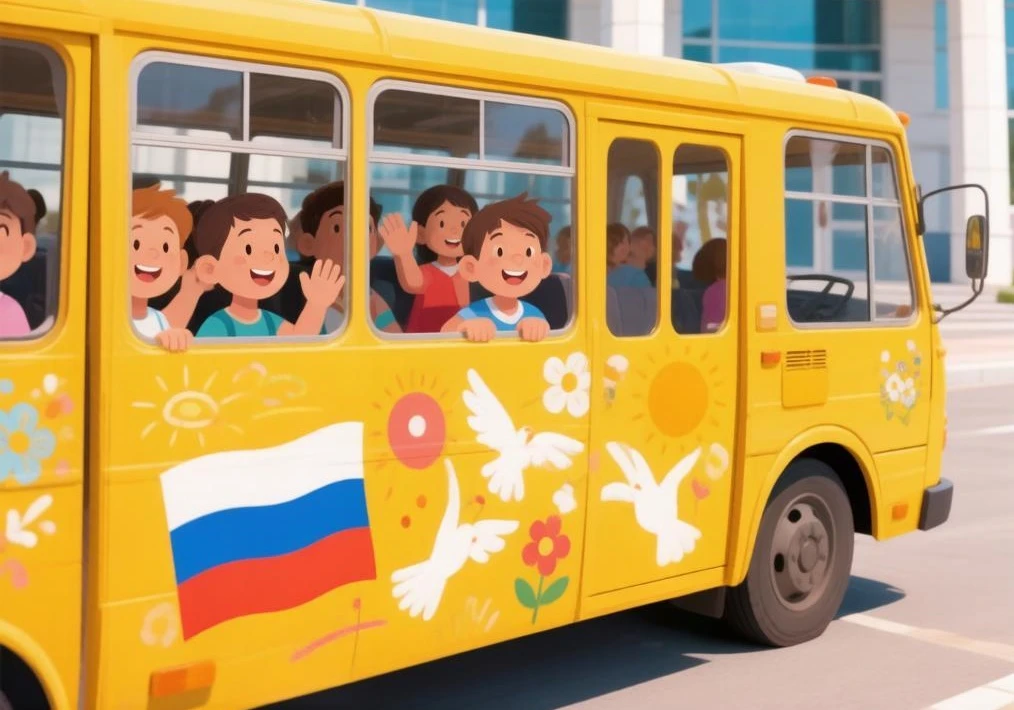 🎨 Творческая и патриотическая акция по оформлению школьных автобусов, посвящённая Году...