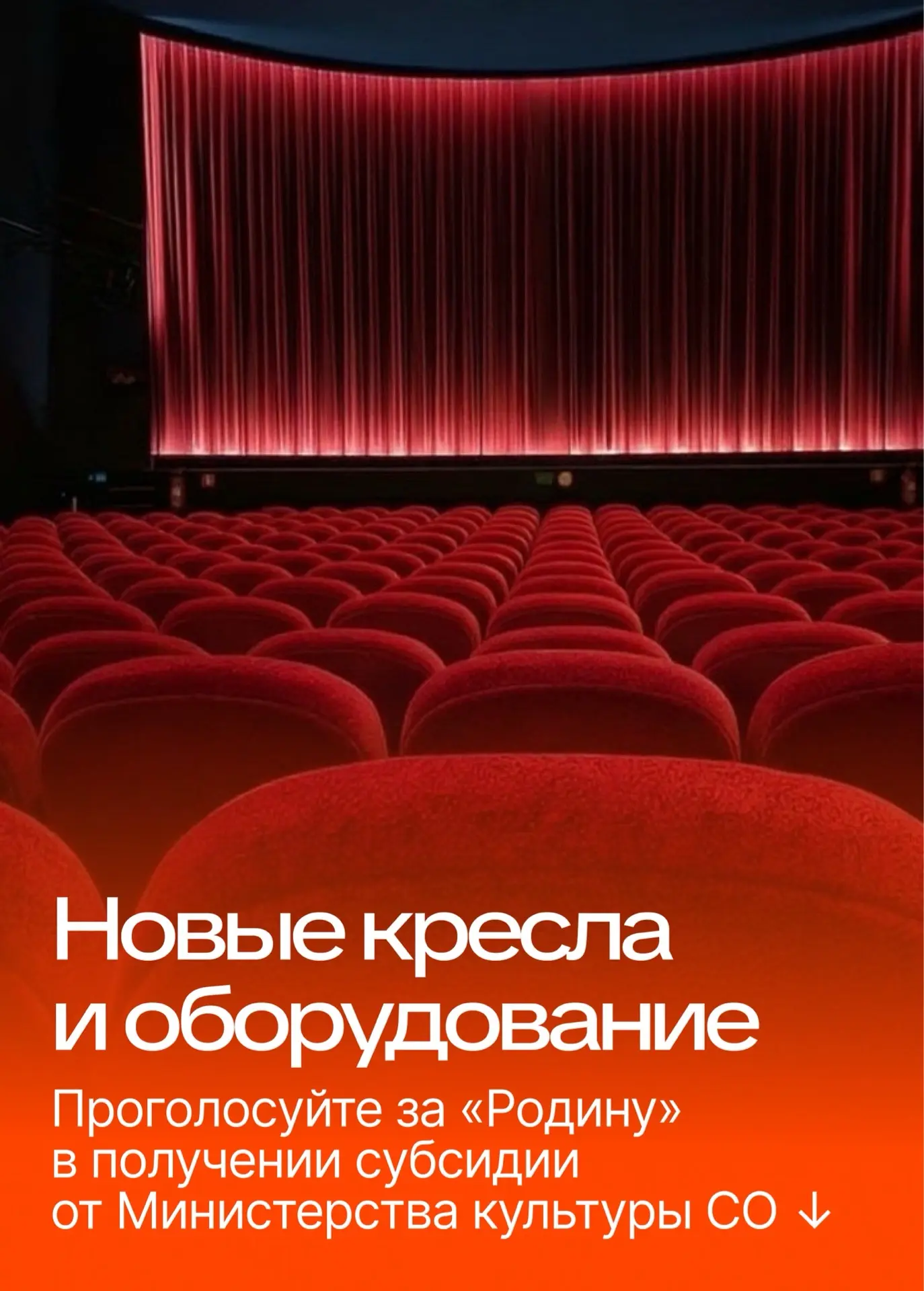 ‼ Поддержим развитие МБУК «Киноконцертный зал «РОДИНА» ‼
