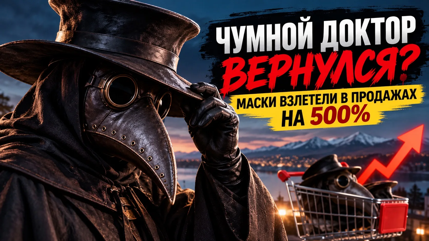 😷 ЧУМНОЙ ДОКТОР ВЕРНУЛСЯ? МАСКИ С ДЛИННЫМ КЛЮВОМ ВЗЛЕТЕЛИ В ПРОДАЖАХ