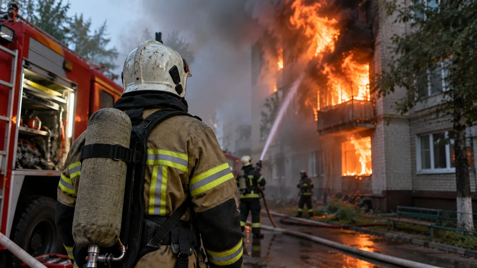 🚒😱Четыре пожара произошли в жилом секторе Татарстана за сутки
