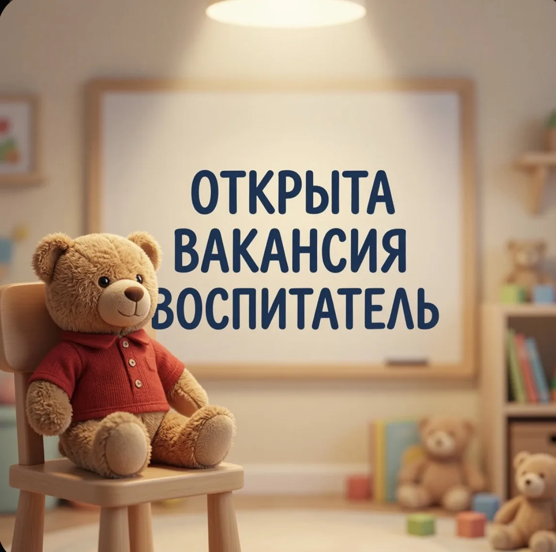 🎉 Открыта вакансия в МДОУ «ДС № 34» г. Копейска! 🎉