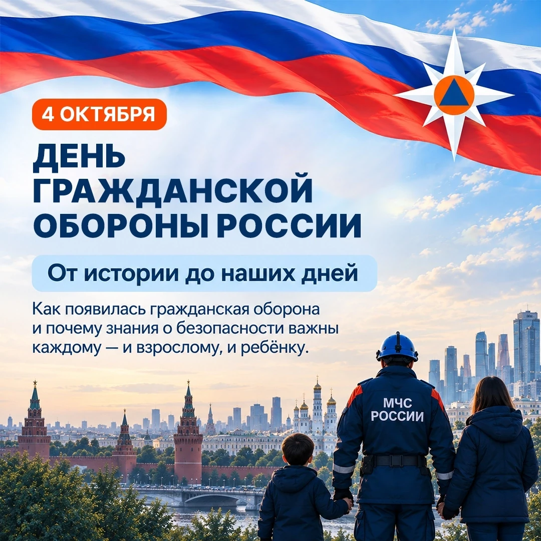 📆 Событие 4 октября - День гражданской обороны Российской Федерации