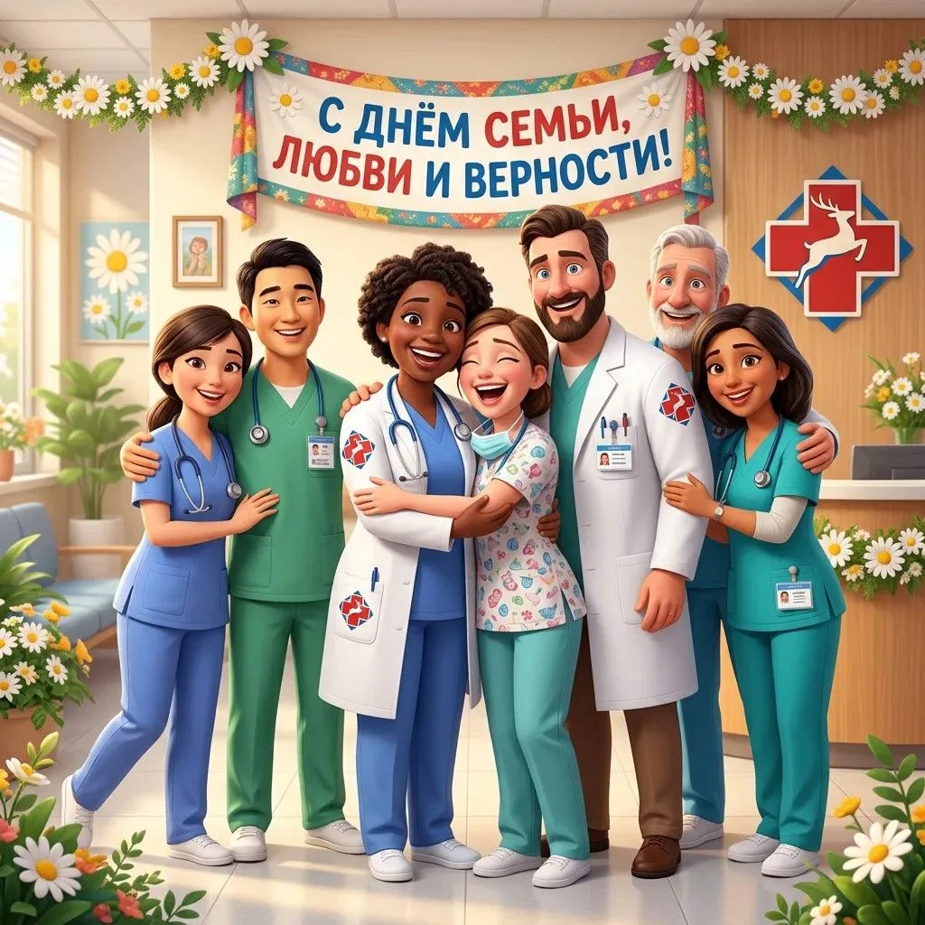 Дорогие коллеги и уважаемые пациенты!

Сегодня, 8 июля, Россия отмечает прекрасный праздник — День с