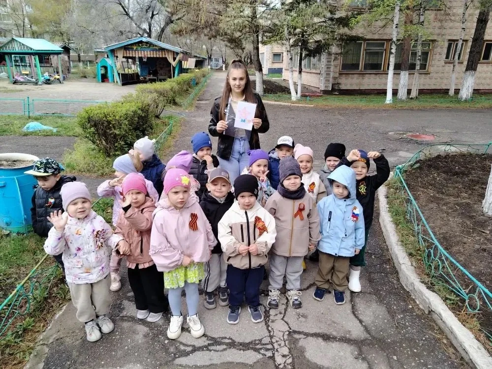 🌷 С Днём Победы! 🌷  В преддверии 9 Мая в нашей группе №4 прошла трогательная акция, посвящённая само