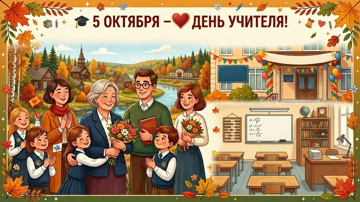 🎓 5 октября День учителя: говорим «спасибо» от всего сердца 🎓