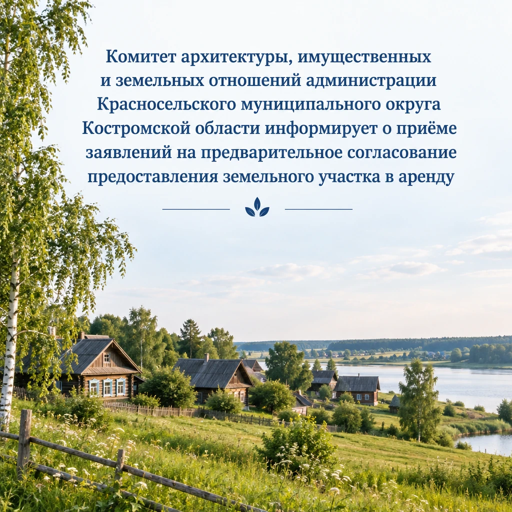📢 Приём заявлений на земельный участок