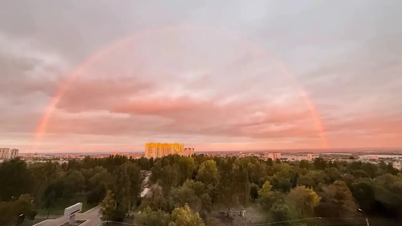 Потрясающая радуга над Самарой! 😍