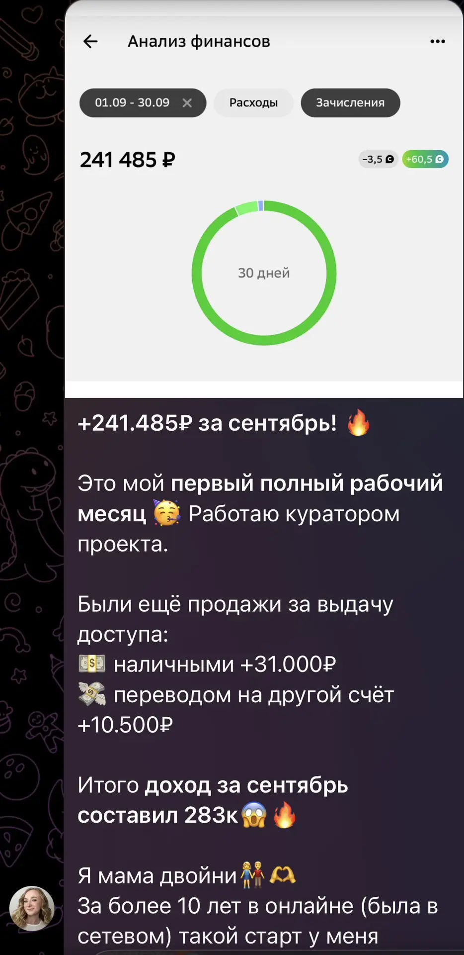Это результаты учениц нашего проекта.