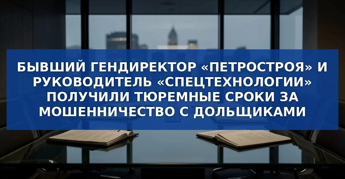 Суд вынес приговоры по делу о масштабном строительном мошенничестве