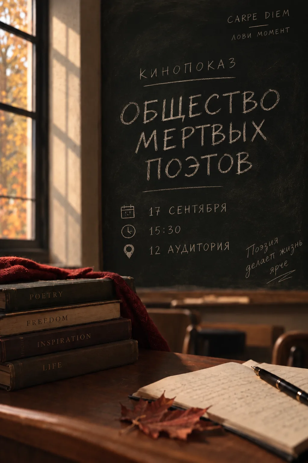 Вы приглашены в Общество мертвых поэтов