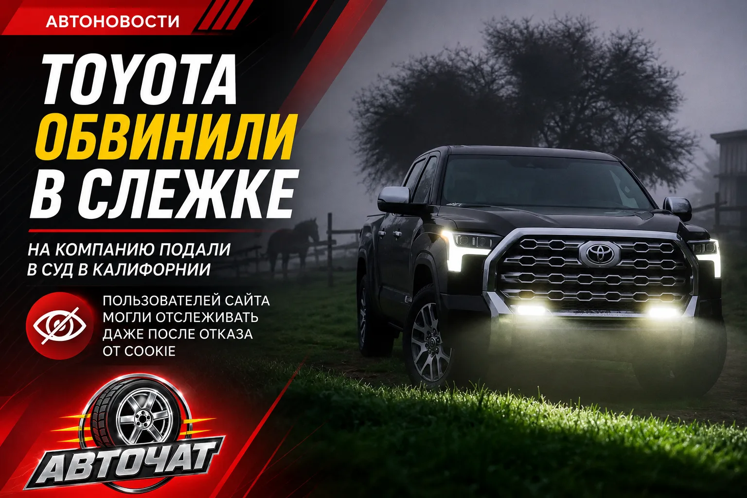 На Toyota подали в суд из-за слежки за посетителями сайта