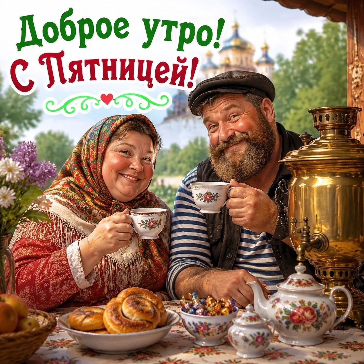 ☀️ Доброе утро! Отличной пятницы! ☕️✨  Пусть этот день начнётся с хорошего настроения, приятных мысл