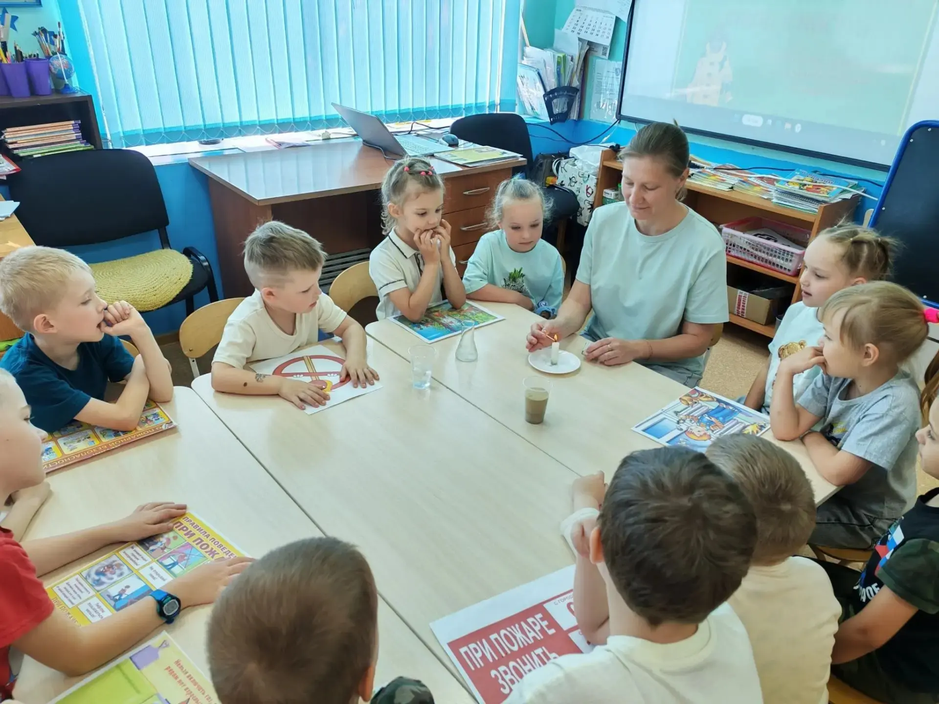 👦👧 В  подготовительной группе прошла важная и познавательная беседа на тему «Пожарная безопасность
