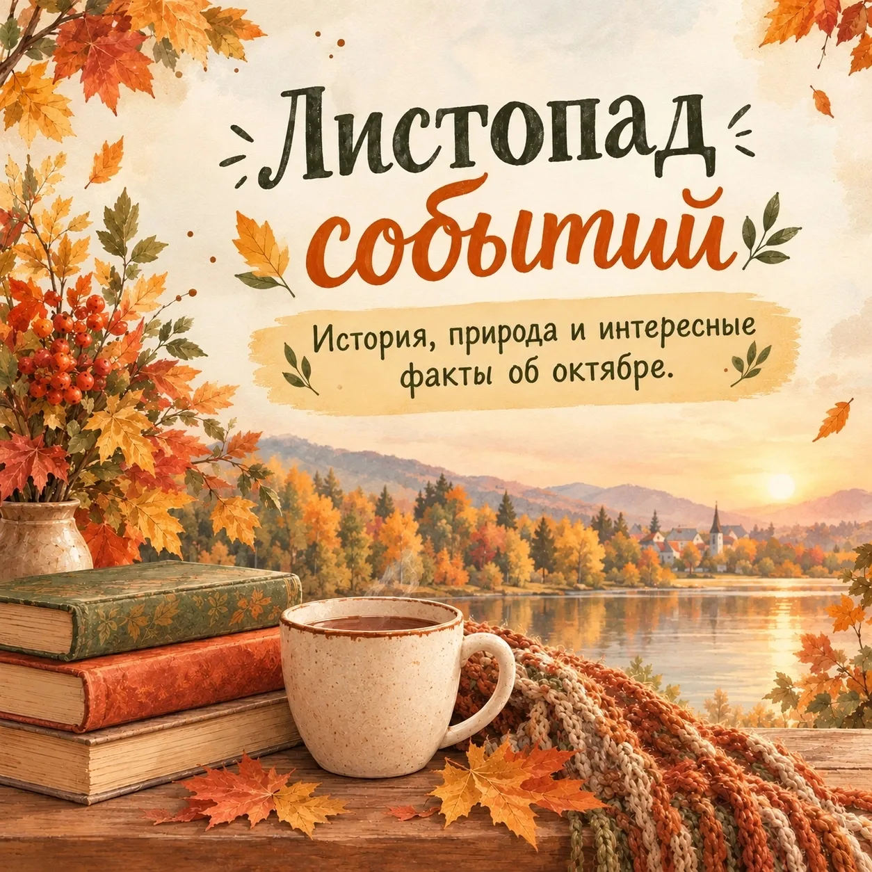 🍂 Октябрь: второй месяц осени и наверное один из самых атмосферных месяцев года.
