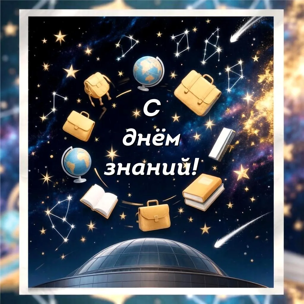 Большой новосибирский планетарий поздравляет всех с Днем знаний!