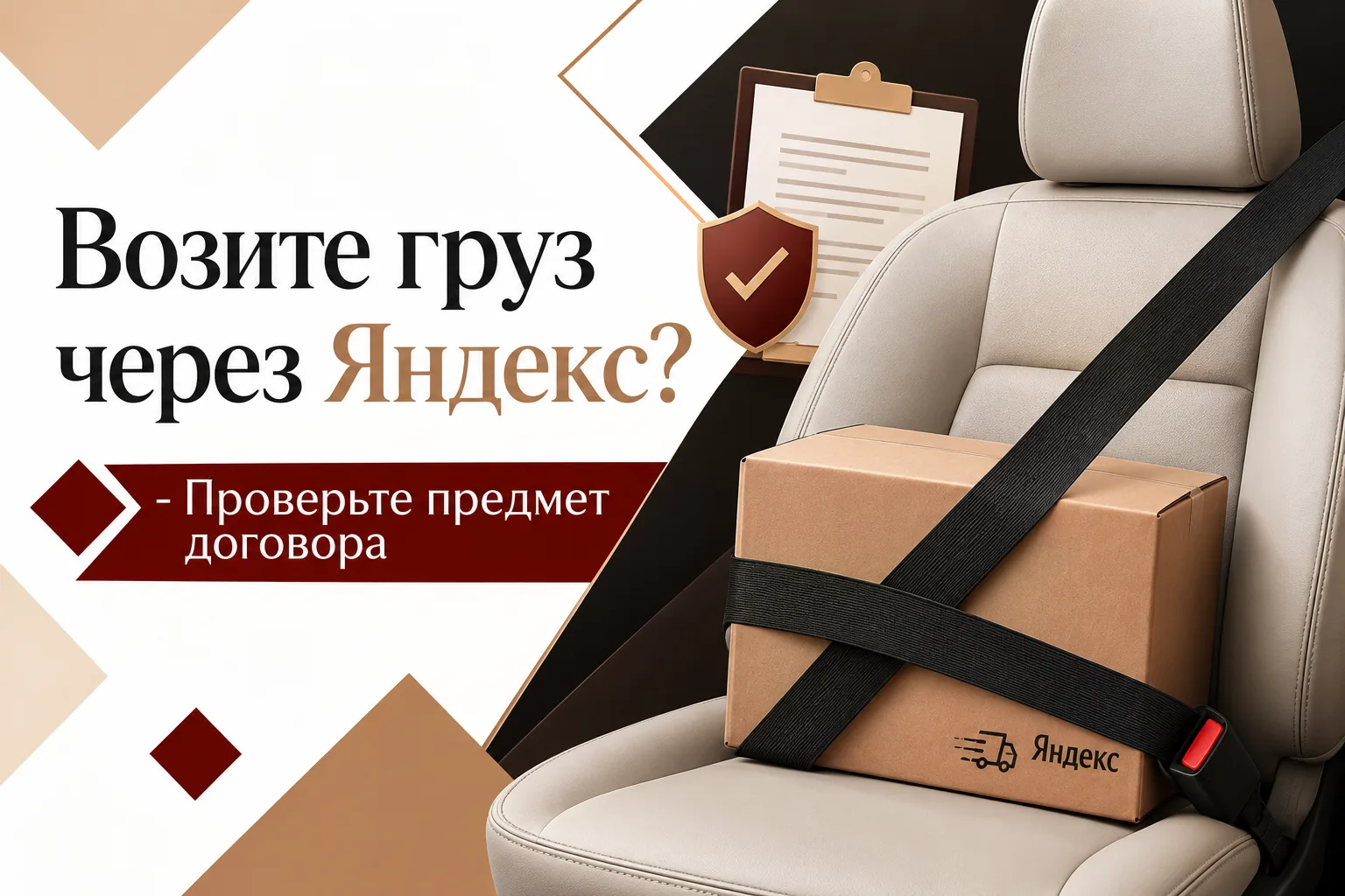 📦 Заказали такси в Яндексе для доставки груза.