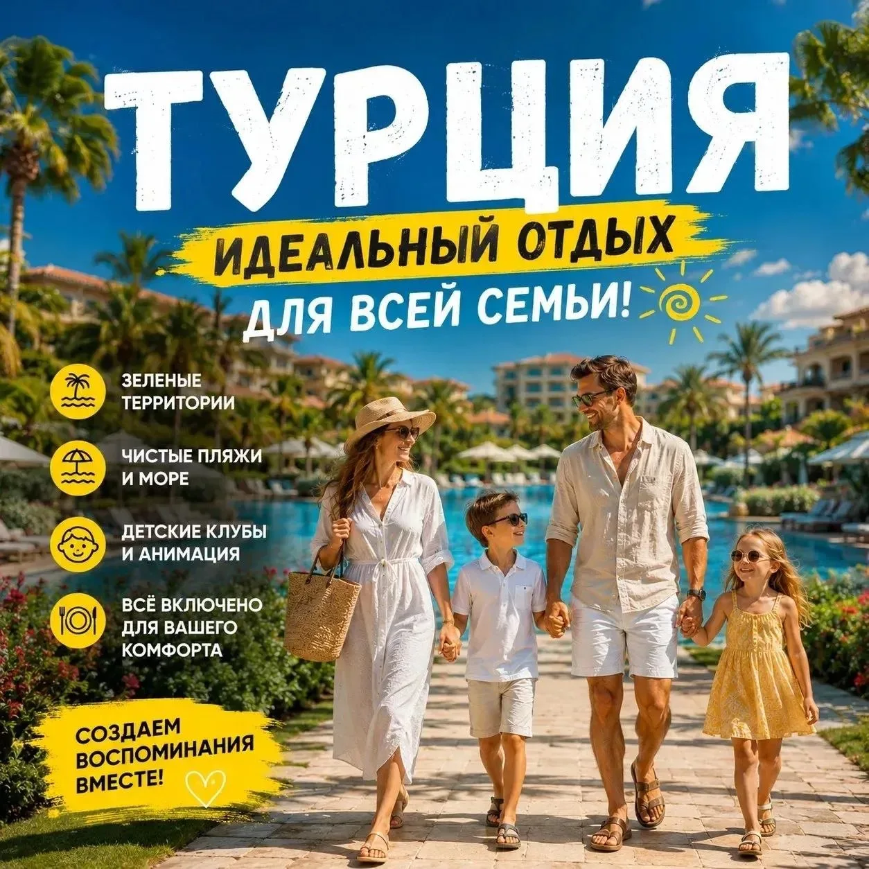 Самые популярные отели Турции для отдыха с детьми 👶🏻🌴