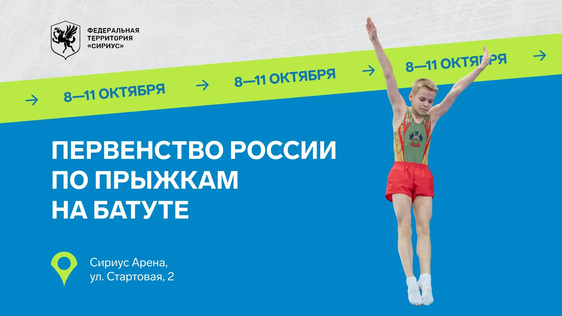 Сириус примет первенство России по прыжкам на батуте