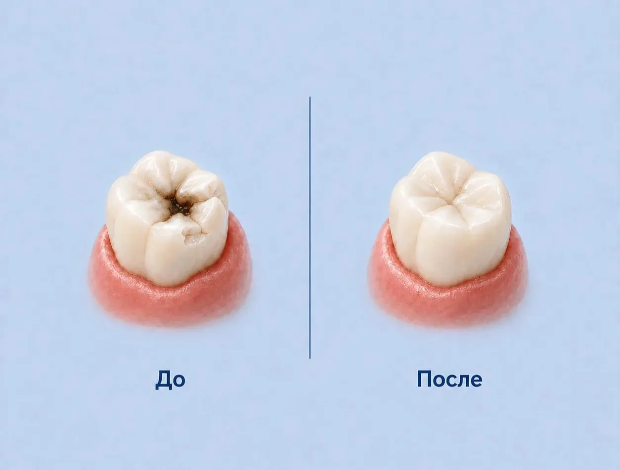 «До» и «после»: какие этапы проходит зуб во время лечения