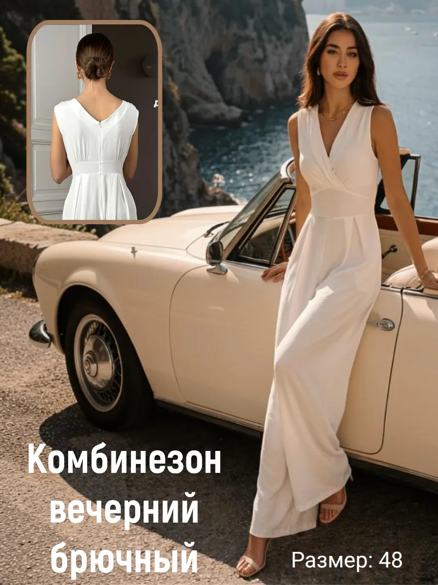 Вечерний брючный комбинезон — ваш билет в любой важный день! 🎟️

Будь то встреча с друзьями, ужин и