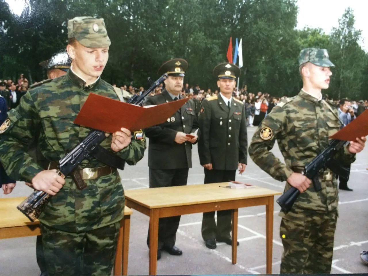 Ровно 25 лет назад, 9 мая 2001 года. Красная площадь. Третья шеренга, первый взвод Московского Сувор