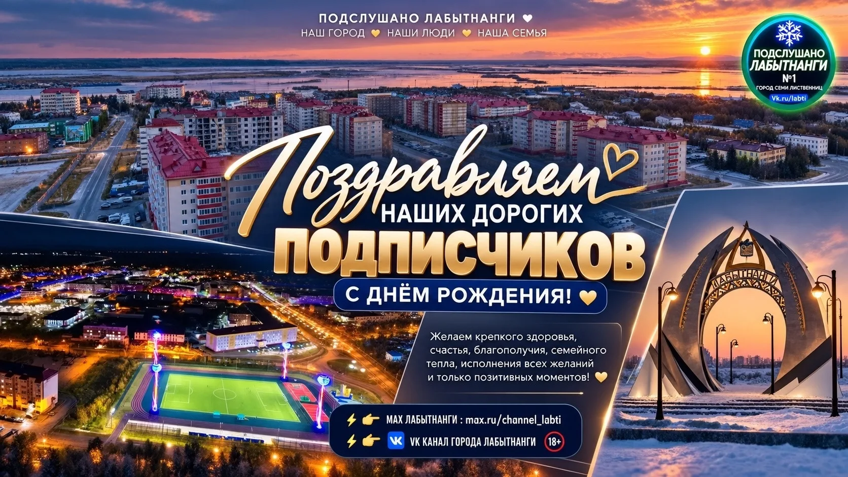 Администрация сообщества поздравляет с Днем Рождения наших подписчиков!